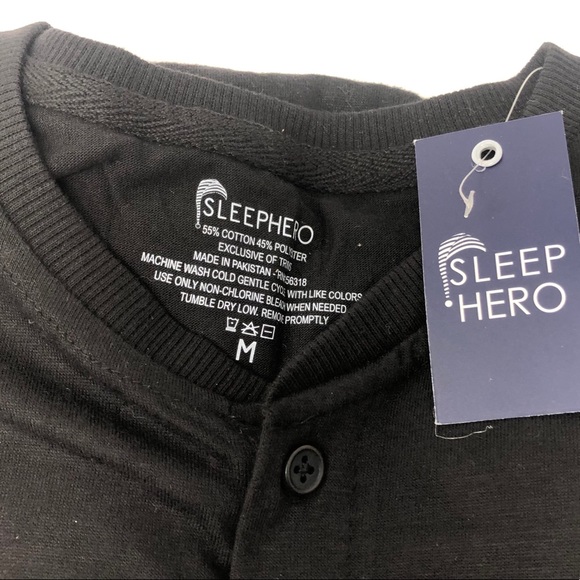 NEW SLEEP HERO Black w/ Buffalo Check Flannel Set - Picture 3 of 5